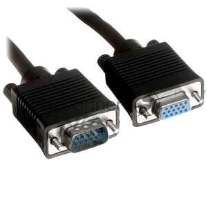Кабель-удлинитель VGA Pro Cablexpert CC-PVGAX-1.8M, 15M/15F, 1.8м, экран, феррит. кольца, пакет