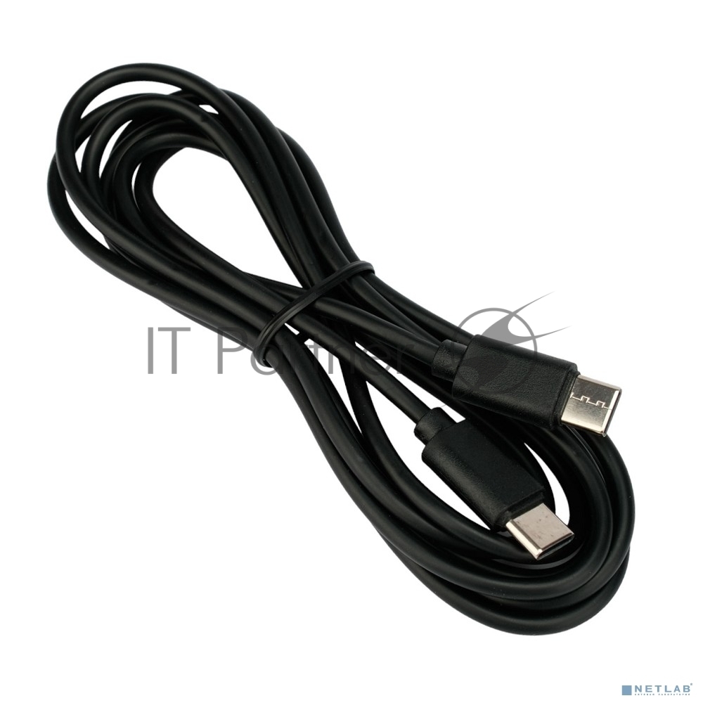Кабель USB2.0 Гарнизон GCC-USB2-CMCM-6, Type-C/Type-C, 3А, 45Вт, PD/QC3.0, медь, 1.8м, черный, пакет