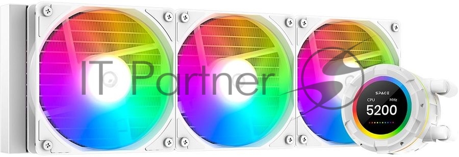 Жидкостная система охлаждения для процессора ID-COOLING SL360 XE белый 120мм алюминий+медь 1800rpm 30db 4-pin 350W