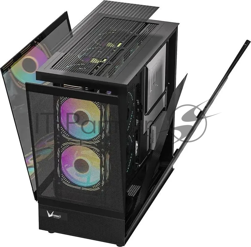 Компьютерный корпус AeroCool/Formula Crystal Z8 черный без БП ATX 9x120мм 7x140мм 1xUSB2.0 1xUSB3.0 1xUSB3.1 audio bott PSU