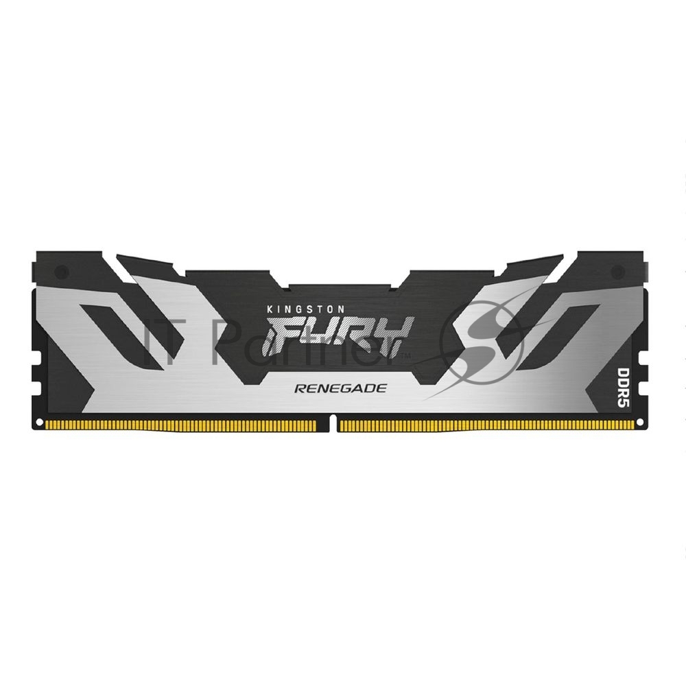 Оперативная память Kingston Fury Renegade, DDR5, 48Gb (1x48Gb), 6400MHz, CL32, DIMM, с радиатором, серебристый/черный