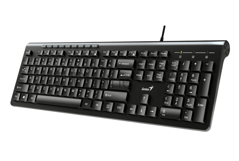Клавиатура проводная Genius SlimStar 230II 31310048402, USB, черный