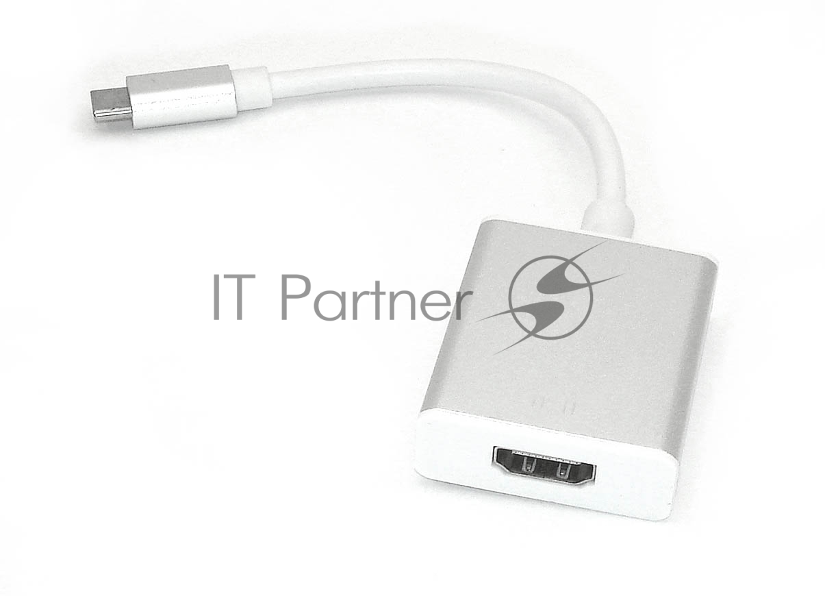 Адаптер Type-C на HDMI, серебро
