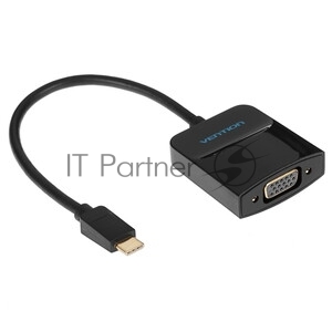 Адаптер Type-C на VGA, USB 3.0 + Type-С для MacBook, серебристый