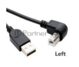 Кабель USB 2.0 на USB-B угол влево 5 м