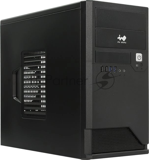 Компьютерный корпус Mini Tower InWin EMR048 черный U2.0*2+U3.0*2+A(HD) mATX (без блока питания)