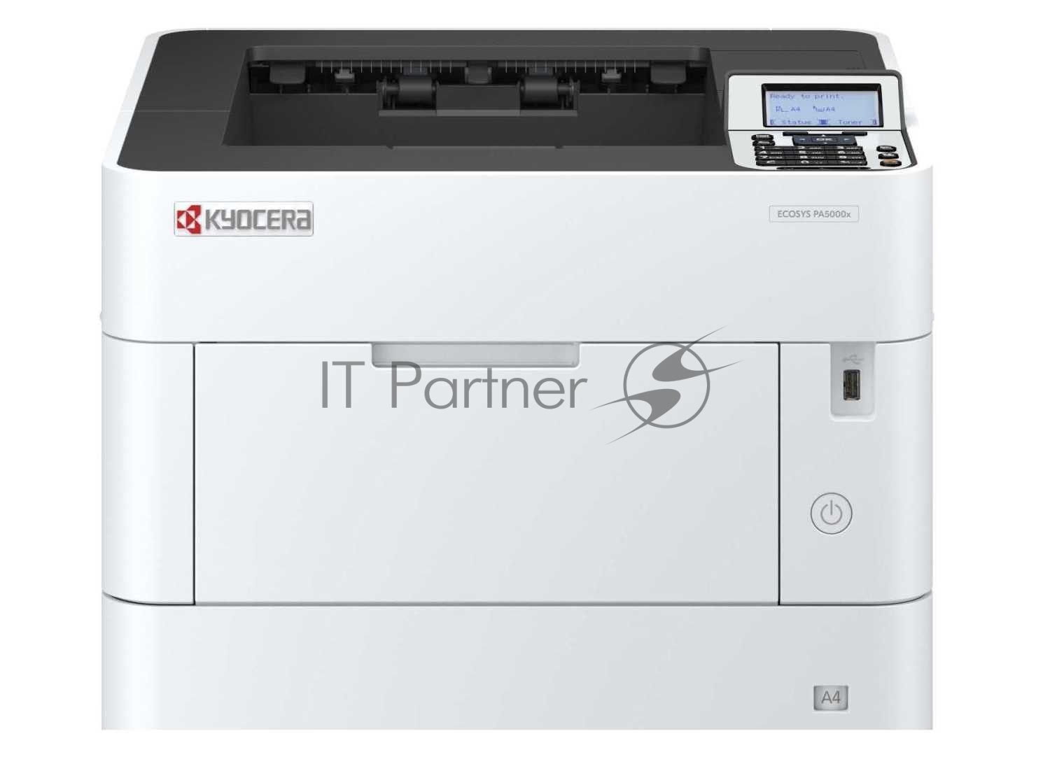 Принтер лазерный Kyocera PA5000x (110C0X3NL0), A4, ч/б, печ. до 50 стр/мин., 1200 x 1200 dpi, USB, RJ-45, Air Print, Mopria