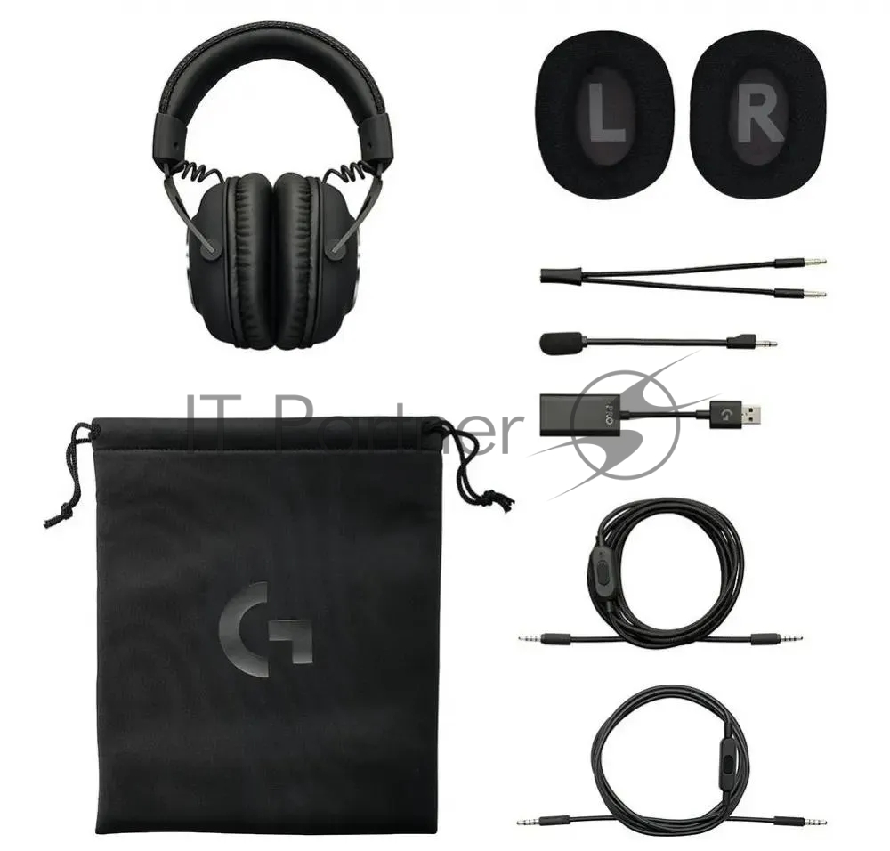 Гарнитура Logitech G Pro X Gaming Headset чёрный, проводная, USB/3.5 мм