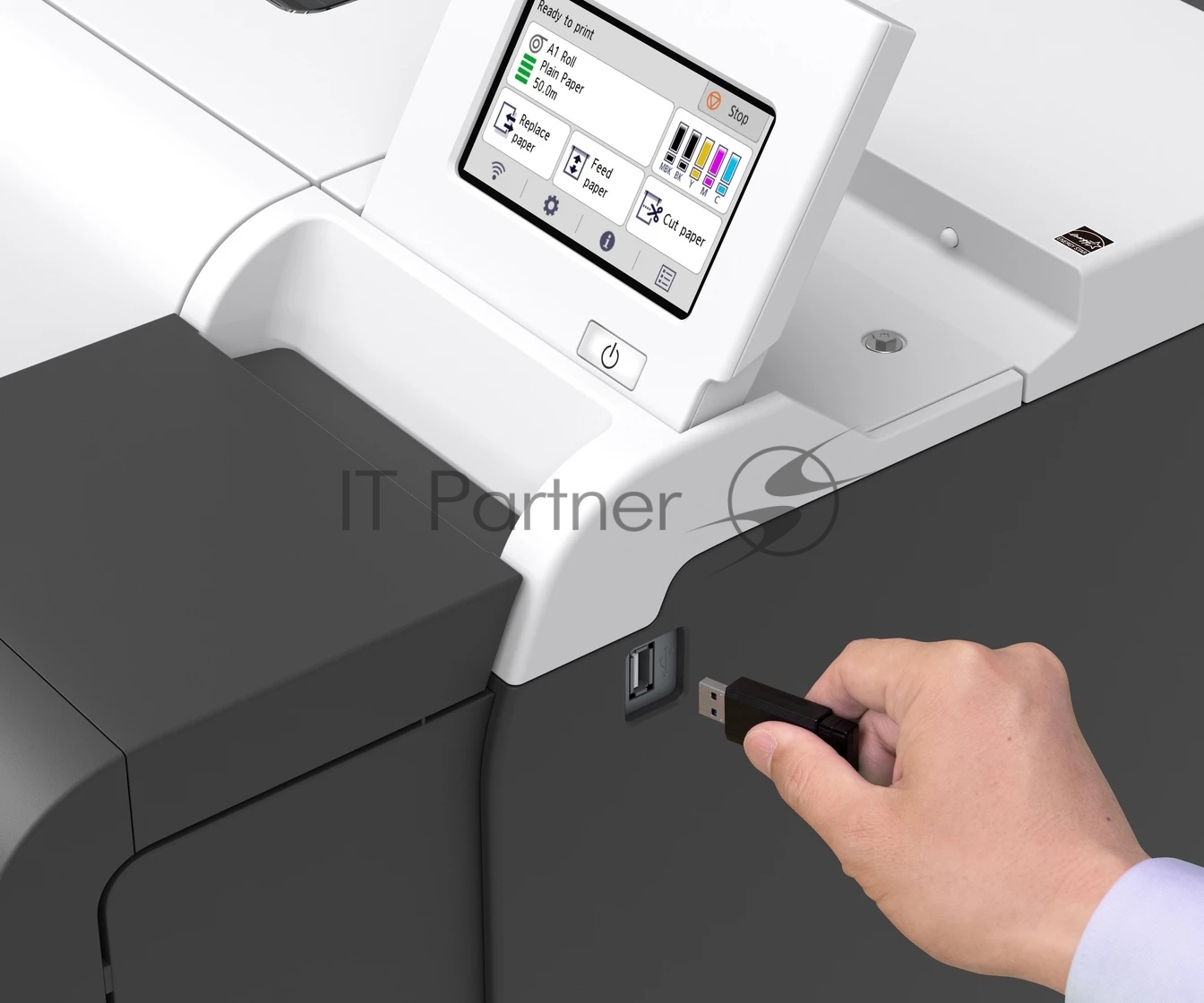 Плоттер струйный Canon iPF TM-255 (6238C003), A1, 24", цветное, 2400x1200 dpi, USB, Gigabit Ethernet, WiFi