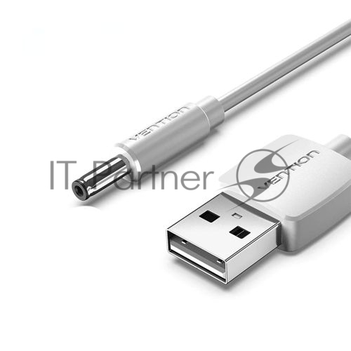 Кабель Vention USB AM/DC-jack 3.5мм M - 1м белый