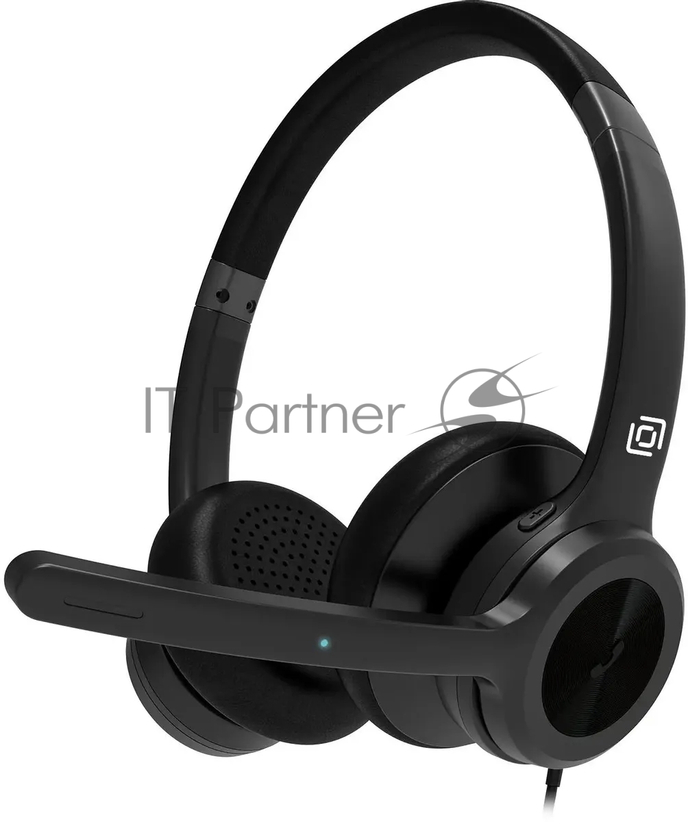 Гарнитура Oklick HS-L800 чёрный, проводная, USB