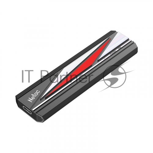 Внешний SSD Netac ZX20L, 512 Gb, USB 3.2 Gen 2x2 Type-C, R/W 2000/1800, черный