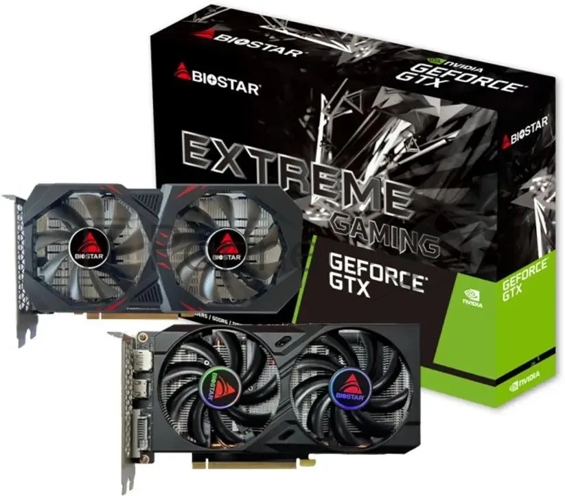 Видеокарта Biostar VN1666TF69 GTX 1660Ti 6G 192 bit GDDR6 1500/1200 DVIx1 HDMIx1 DPx1 HDCP Ret
