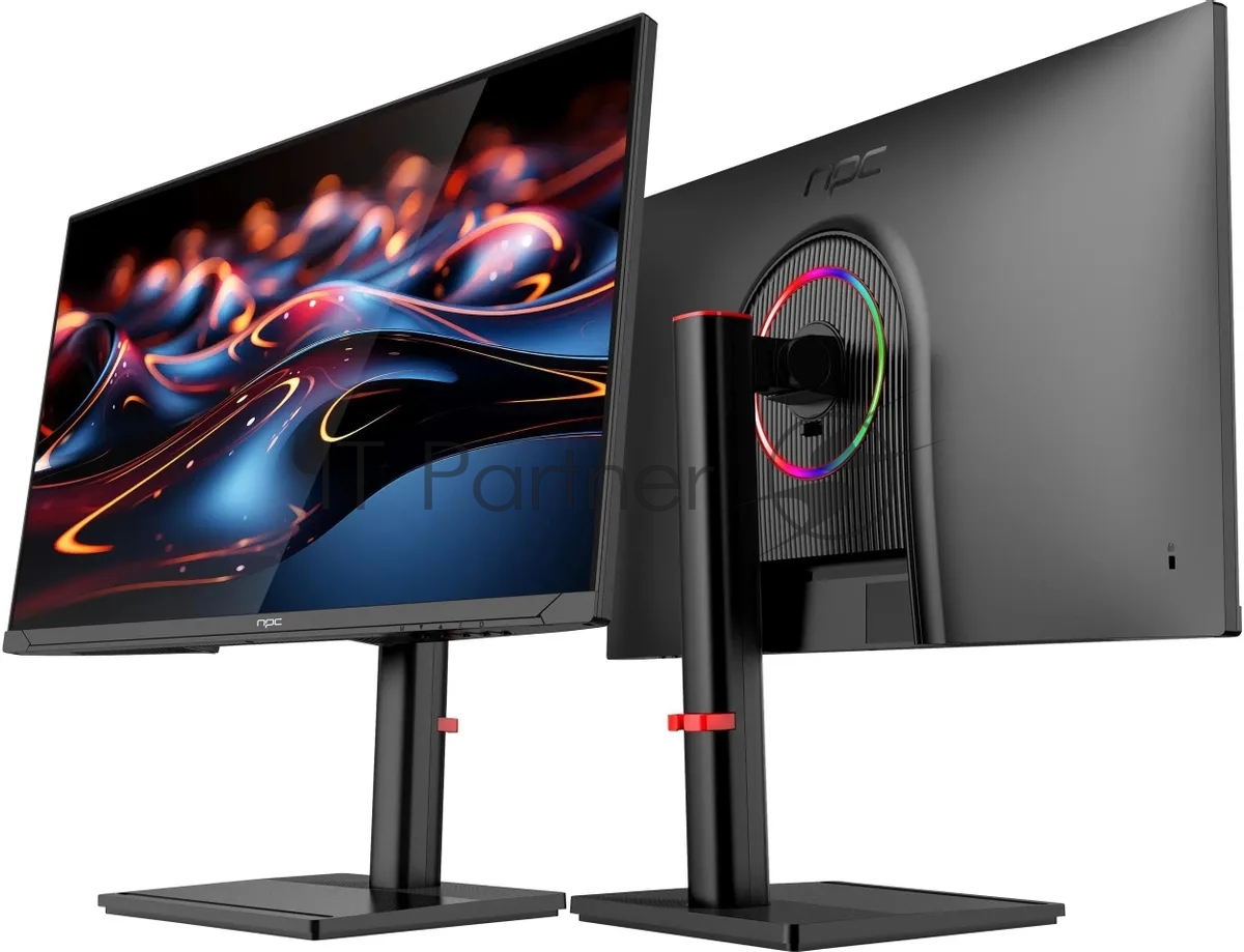 Монитор 27" NPC MD2707-K IPS 1920x1080, 240 Гц, 1 мс, 16:9, 250 кд/м², 2xHDMI, 1хDP, черный/красный