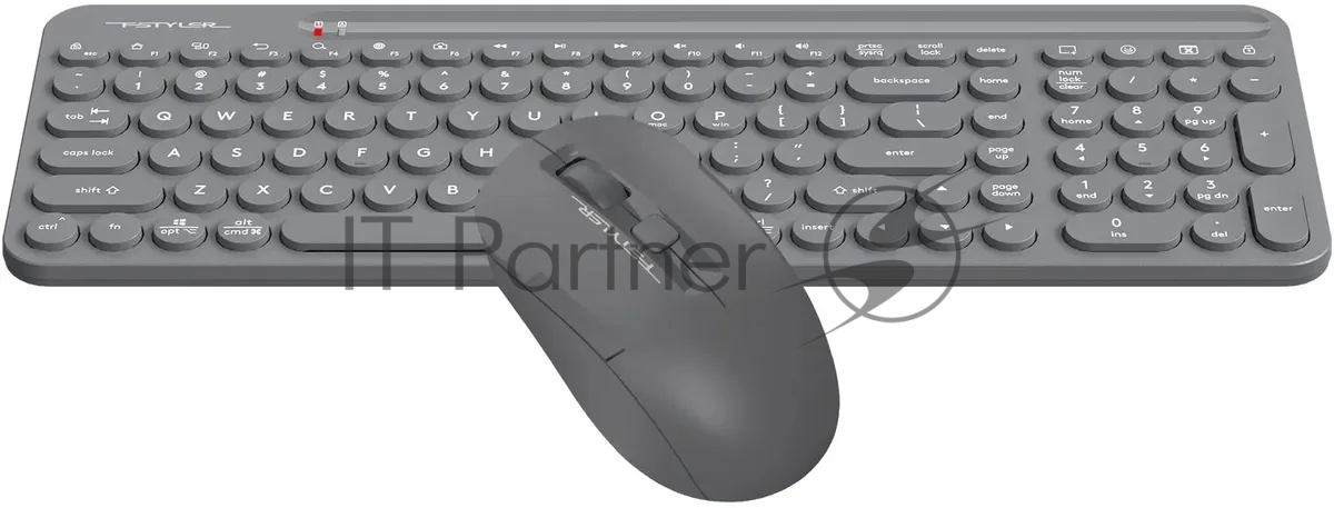 Комплект клавиатура + мышь A4Tech Fstyler FG3300 Air2 клав:серый мышь:серый USB беспроводная slim Multimedia
