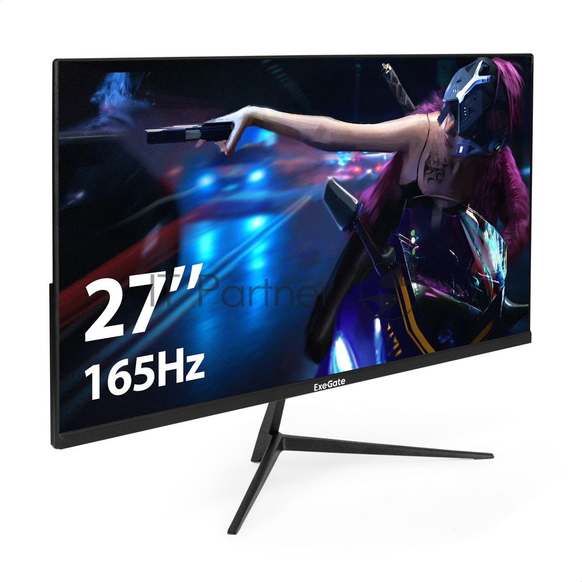 Монитор 27" ExeGate Combat EF2707C IPS 1920x1080, 165 Гц, 1 мс, 16:9, 300 кд/м2, 1xHDMI, 1xDP, 1x3.5 мм, черный