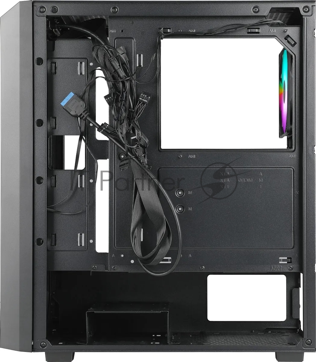 Компьютерный корпус Azza Fighter черный без БП ATX 4x120мм 2x140мм 2xUSB2.0 1xUSB3.0 audio bott PSU