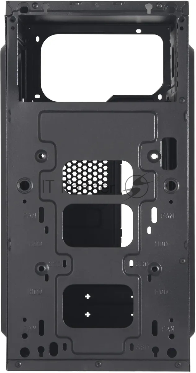 Компьютерный корпус Digma DCC-MN302 черный без БП mATX 1x80мм 2x120мм 1xUSB2.0 1xUSB3.0 audio
