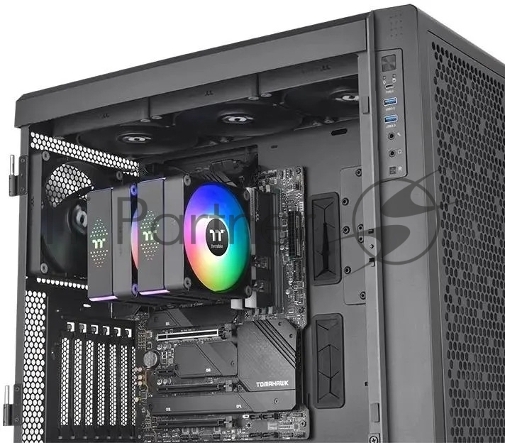 Устройство охлаждения (кулер) Thermaltake Astria 600 ARGB Soc-AM5/AM4/1151/1200/1700 черный 4-pin 26.8dB Al 265W Ret (CL-P121-CA12SW-A)