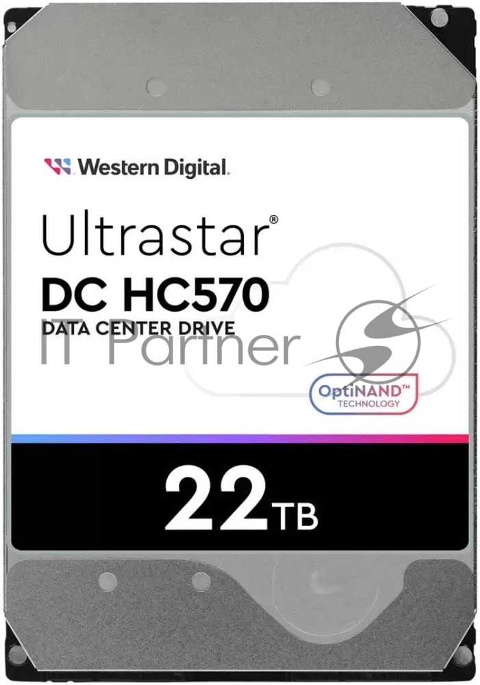Жесткий диск Western Digital HDD Server Ultrastar DC HC570 WUH722222ALE6L4 22TB 7200rpm SATA-III 512Mb 3.5"