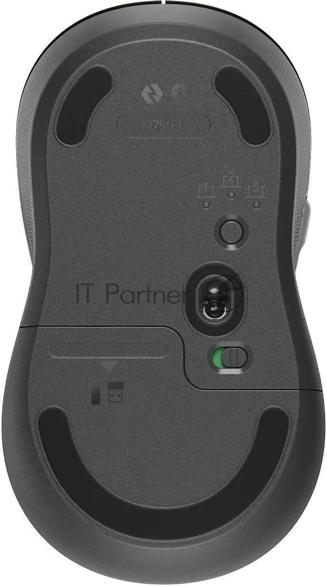 Мышь беспроводная Logitech M750 L Large графитовый, 4000 dpi, радиоканал, Bluetooth, USB, кнопки - 5