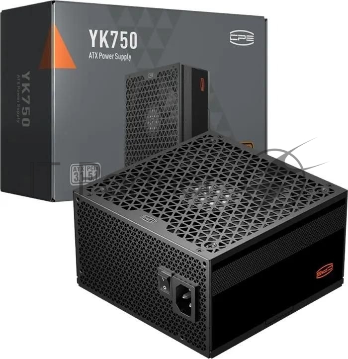 Блок питания ПК PCCOOLER, 750W 80+ Bronze (ATX, ATX 3.1, PCIe 5.1 450W, Non-modular, 1x24(20+4)pin 550мм, 2xCPU 8(4+4)pin 650мм, 2xPCIe*2 8(6+2)pin 500+150мм, 1x12V(2x6) 12+4pin 500мм, 2xSATA*3+MOLEX4pin*1 450+150+150+150мм, Active, 135x135mm, 150x150x86mm, APFC, OVP, UVP, OCP, SCP, OTP, OPP, SPD)