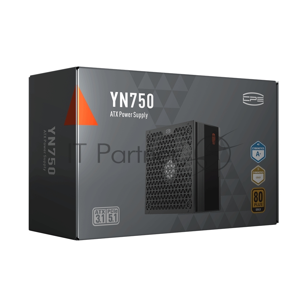Блок питания PCCOOLER, 750W 80 PLUS Gold (ATX, 3.1, PCIe 5.1 600W, Full modular, 1x24(20+4)pin 550мм, 2xCPU 8(4+4)pin 650мм, 3xPCIe 8(6+2)pin 500мм, 1x12V(2x6) 12+4pin 650мм, 3xSATA*3+MOLEX4pin*1 450+120+120+120мм, Active, 135x135мм, 150x150x86мм, APFC, OVP, UVP, OCP, SCP, OTP, OPP, SPD)