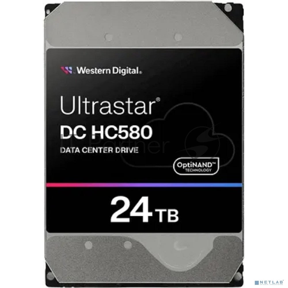 Жесткий диск WD SATA-III 24TB WUH722424ALE6L4 Server Ultrastar DC HC580 (7200rpm) 512Mb 3.5"