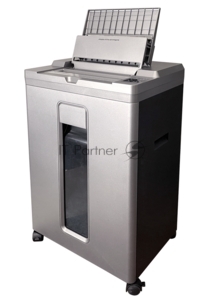 Шредер Office Kit SA200 (1,9х10) серый/черный с автоподачей (секр.P-5) фрагменты 200лист. 23лтр. пл.карты