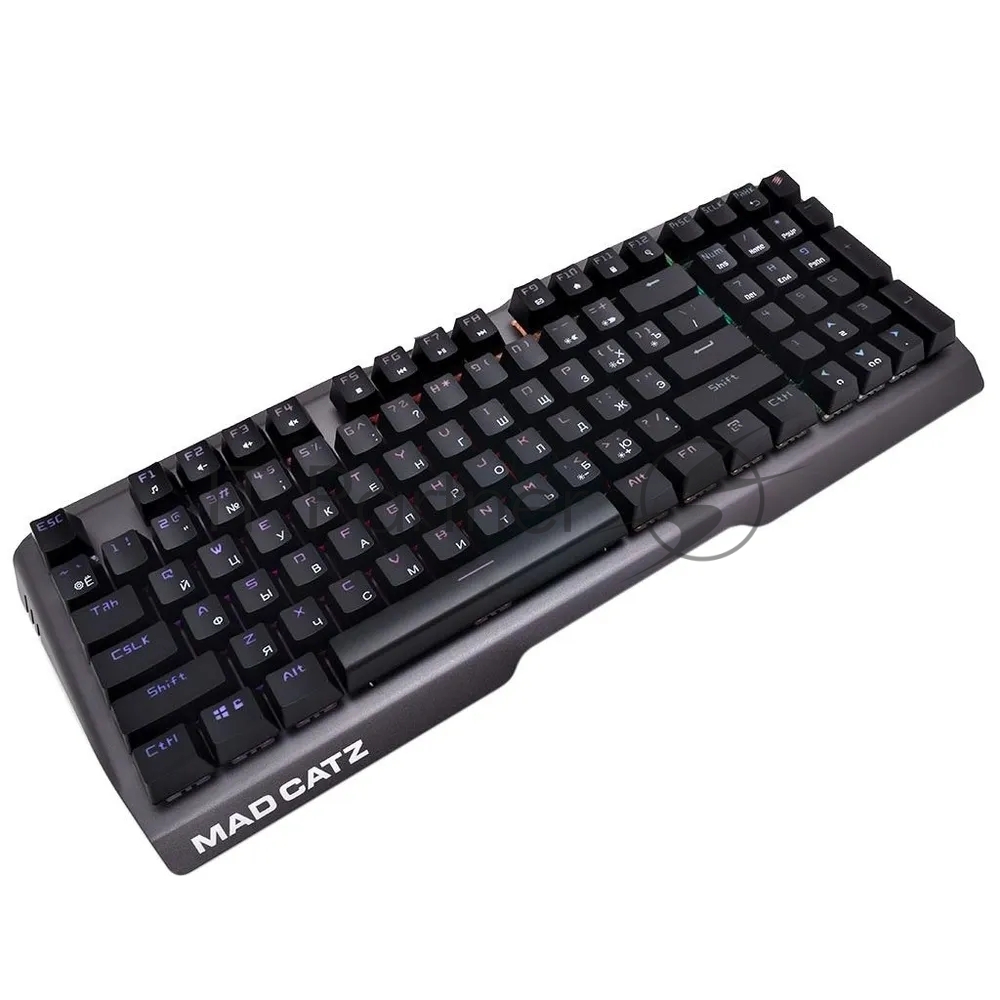 Клавиатура проводная игровая Mad Catz S.T.R.I.K.E. 13 US БЕЗ РУССКОЙ РАСКЛАДКИ черная (CHERRY MX RED Switch, 96 кл., RGB подсветка, USB)