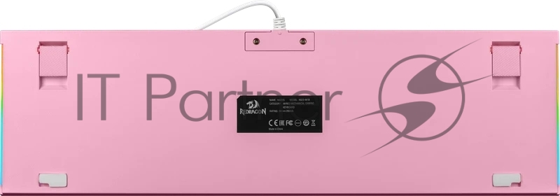 Клавиатура Defender REDRAGON HADES проводная USB бело-розовая
