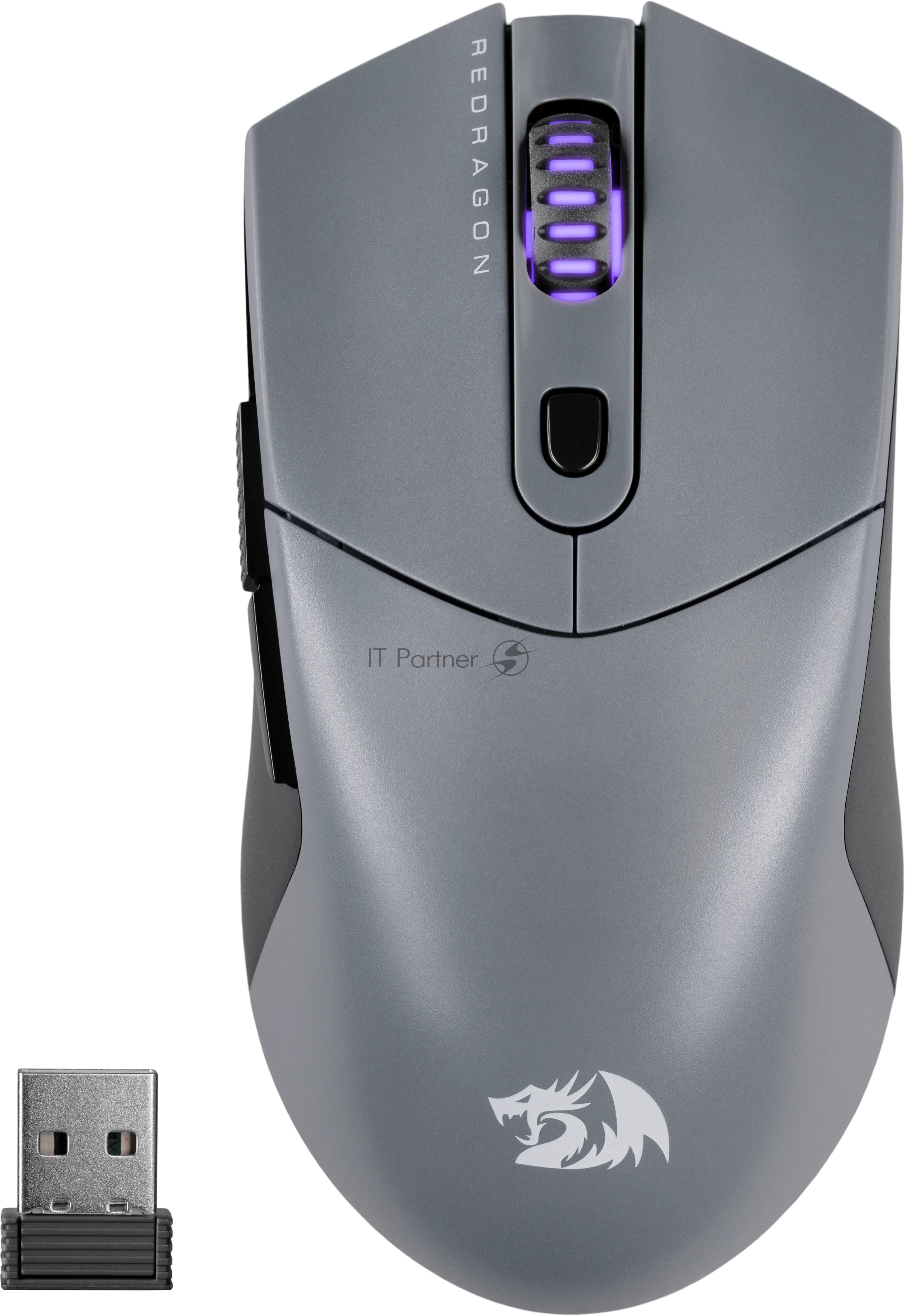 Мышь беспроводная/проводная REDRAGON St4r Pro черный, 26000 dpi, радиоканал, Bluetooth, USB, кнопки - 6