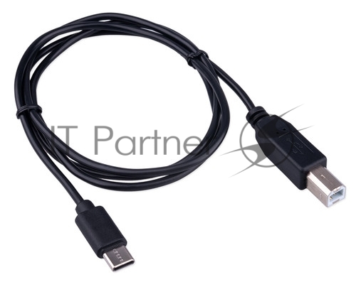 Кабель USB2.0 Гарнизон GCC-USB2-AMCM-1M-W, AM/Type-C, медь,1м, белый, пакет