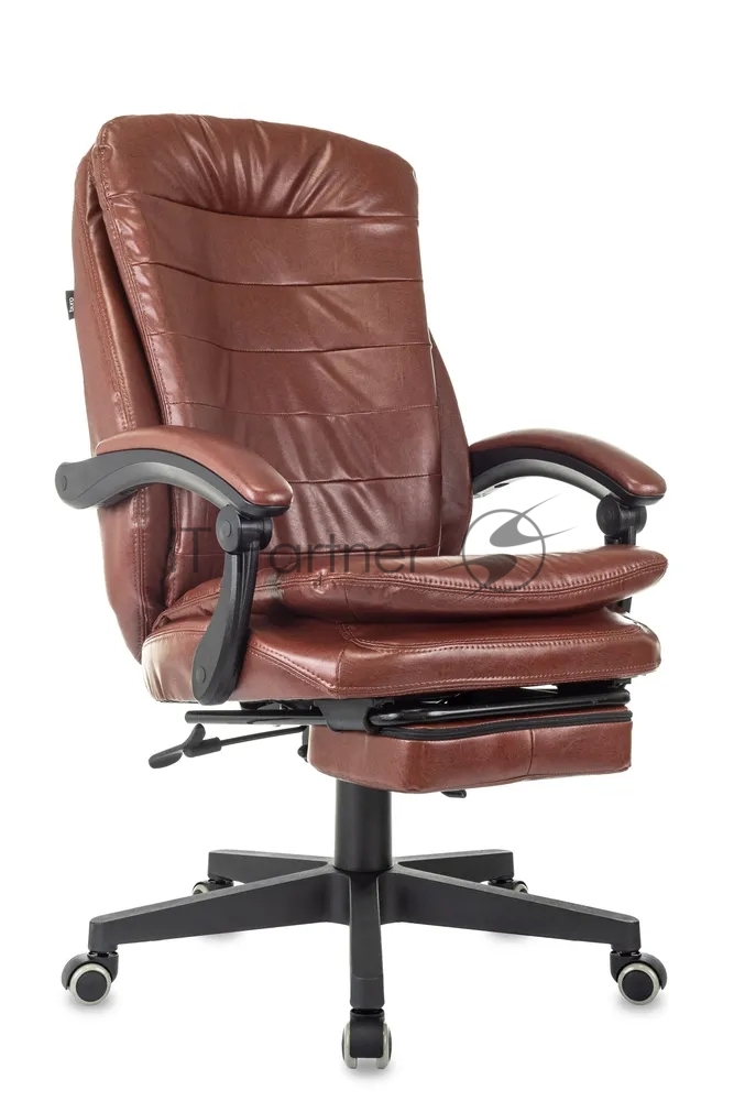 Кресло Бюрократ T-9950MSG-F/BROWN-PU коричневый, экокожа