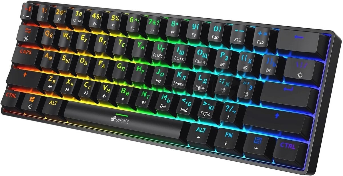 Клавиатура Oklick K713X проводная, USB Type-A, чёрный
