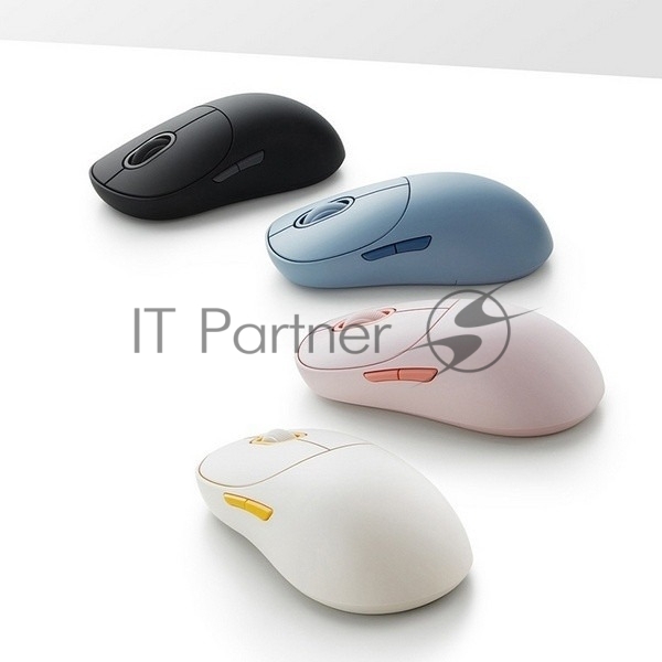 Мышь беспроводная Xiaomi Wireless Mouse 3 синий, 1200 dpi, радиоканал, Bluetooth, USB, кнопки - 5