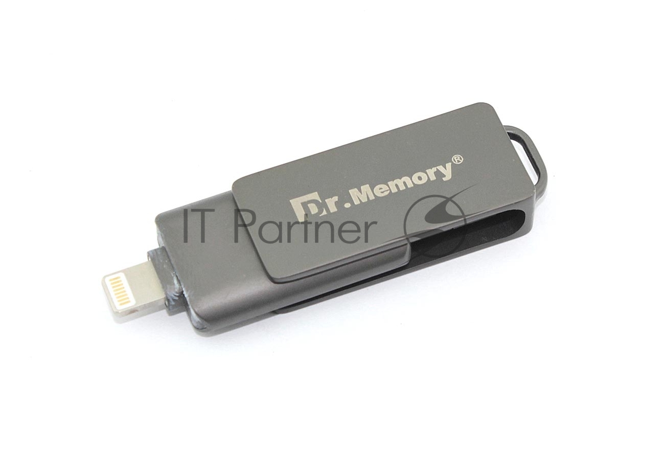 Флешка USB Dr. Memory 051, 4Gb, USB 3.0/USB Type-C, R/W 70/40, серый