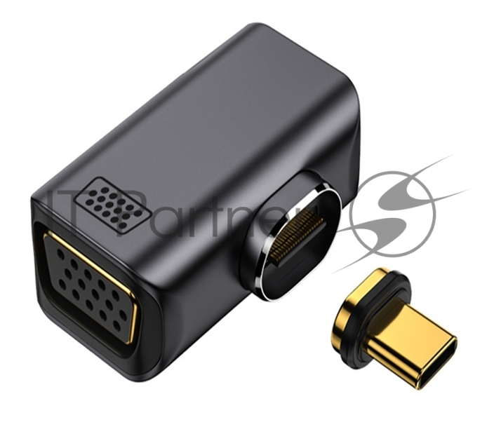 Переходник Type-C папа на VGA мама с магнитным разъемом