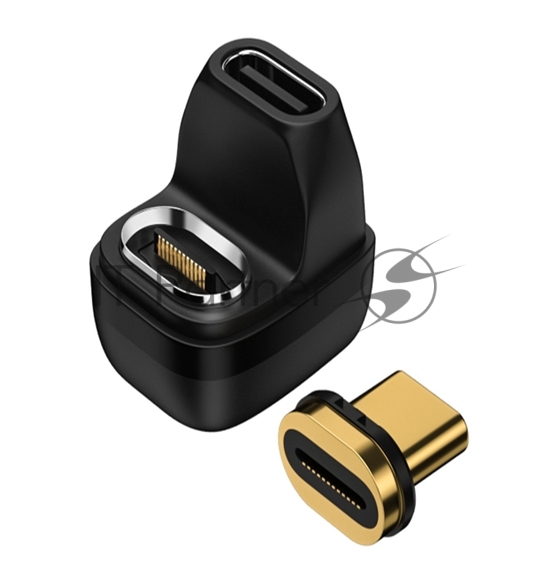 Переходник USB 4 Type-C мама-папа разворот с магнитным разъемом