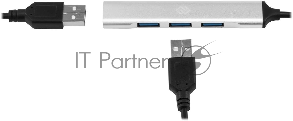 USB-концентратор Digma DHUB-4USB-AC-2.0, USB-C + USB-A, USB 2.0 4 портов, USB