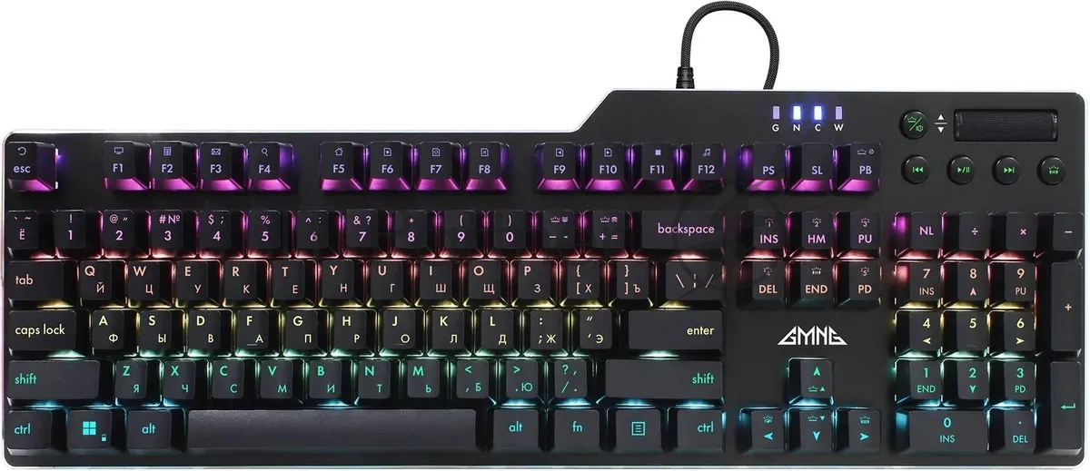 Клавиатура проводная GMNG GG-KB765XP (1901096), USB, черный