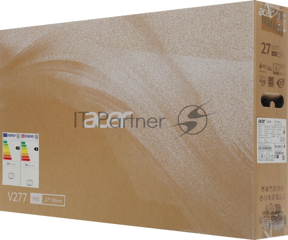 Монитор 27" Acer Vero V277Gbi, IPS, 1920x1080, 120 Гц, 4 мс, 16:9, 250 кд/м², 1xHDMI, черный