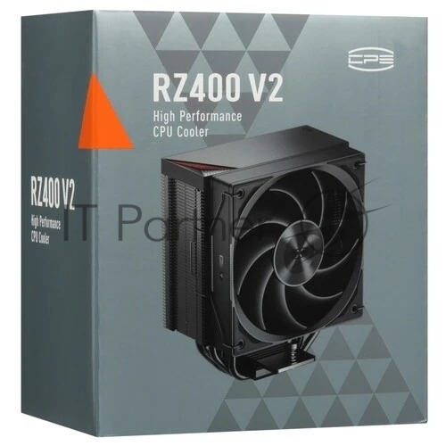 Устройство охлаждения (кулер) PcCooler RZ400 V2 Soc-AM5/AM4/1200/1700/1851 черный 4-pin 32dB Al+Cu 240W Ret (RZ400V2-BKNWNX-GL)