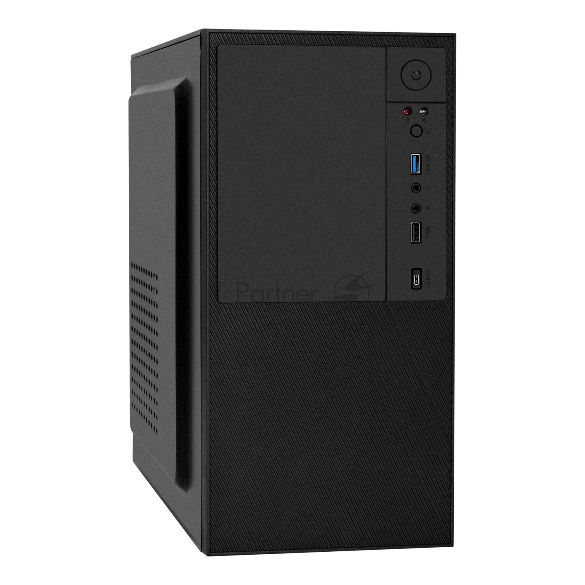 Компьютерный корпус Minitower ExeGate BAA-308UC черный (mATX, без БП, 1хUSB/1хUSB 3.0/1хTypeC, HD Audio)