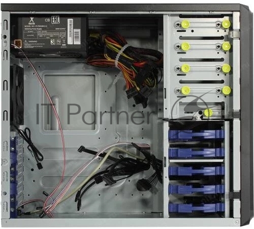 Компьютерный корпус Midi Tower InWin PE689 Black 750W P75F 80plus Gold USB3.0*2+A(HD)+front fan 120мм*1+rear fan 120мм*1+ 2*2SATA+1*1SATA+Intrusion Switch/holes for SL20” RACKMOUNT