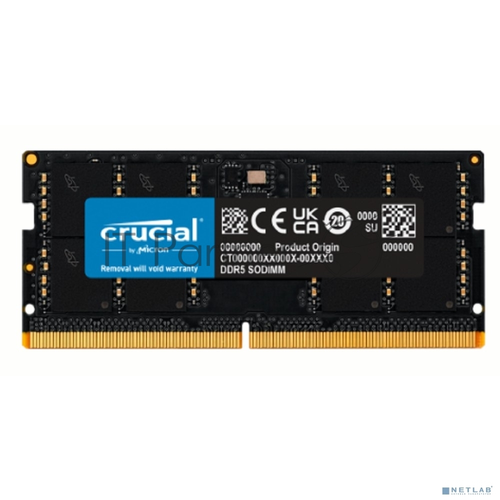 Оперативная память Crucial, DDR5, 32GB (1x32GB), 5600MHz, CL46 SO-DIMM