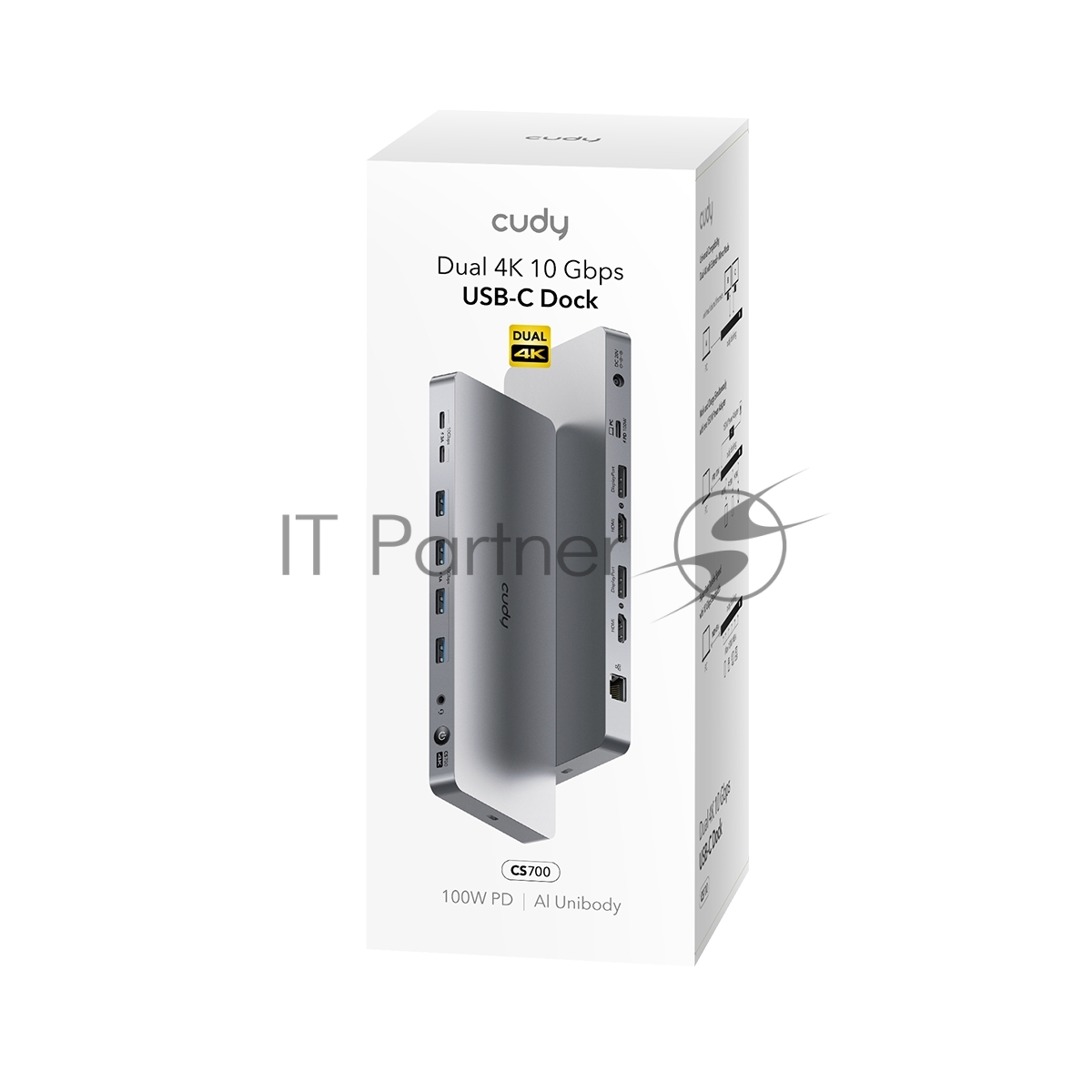 Станция докирования 13-IN-1 10Gbps USB-C Dual 4K Docking Station 150W PSU