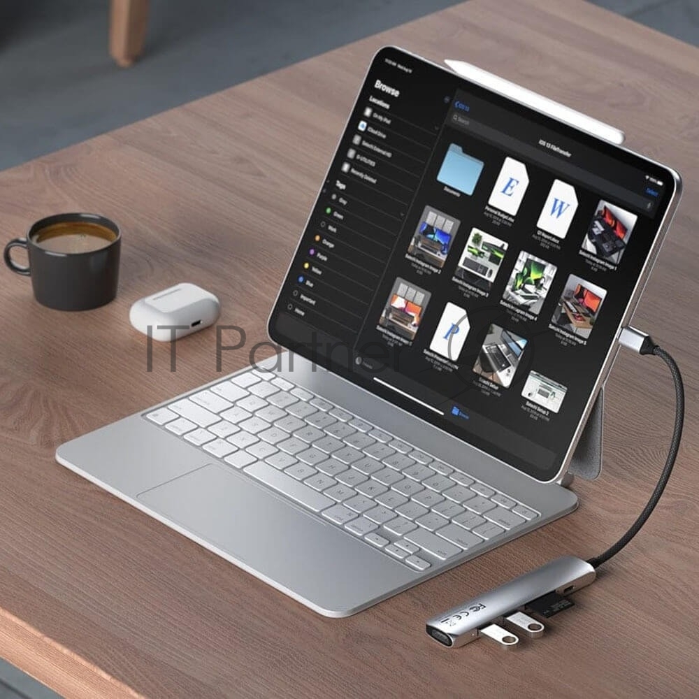 Док-станция Satechi ST-P6SS, USB Type-C, USB Type-C/HDMI/2xUSB Type-A/SD/microSD, USB Type-C