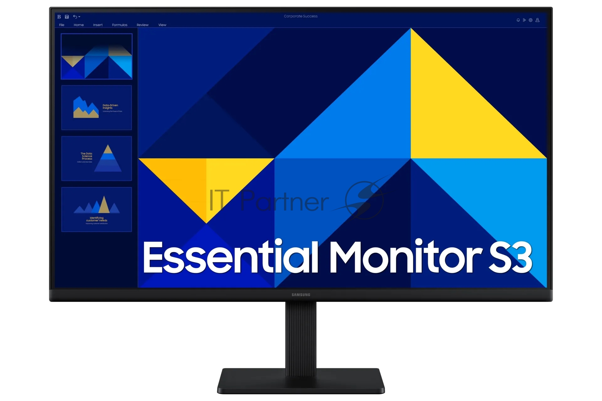 Монитор 24" Samsung LS24D300GAIXCI IPS 1920x1080, 100 Гц, 5 мс, 16:9, 250 кд/м², 1xHDMI 1.4, 1xVGA, черный