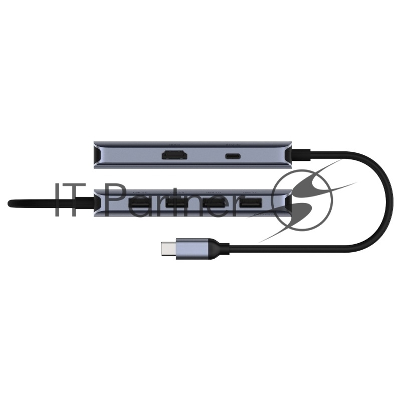 USB-концентратор Cudy UH500, USB Type-C, HDMI + USB-A + USB Type-C port for PD Charging, адаптер/ USB Type-C